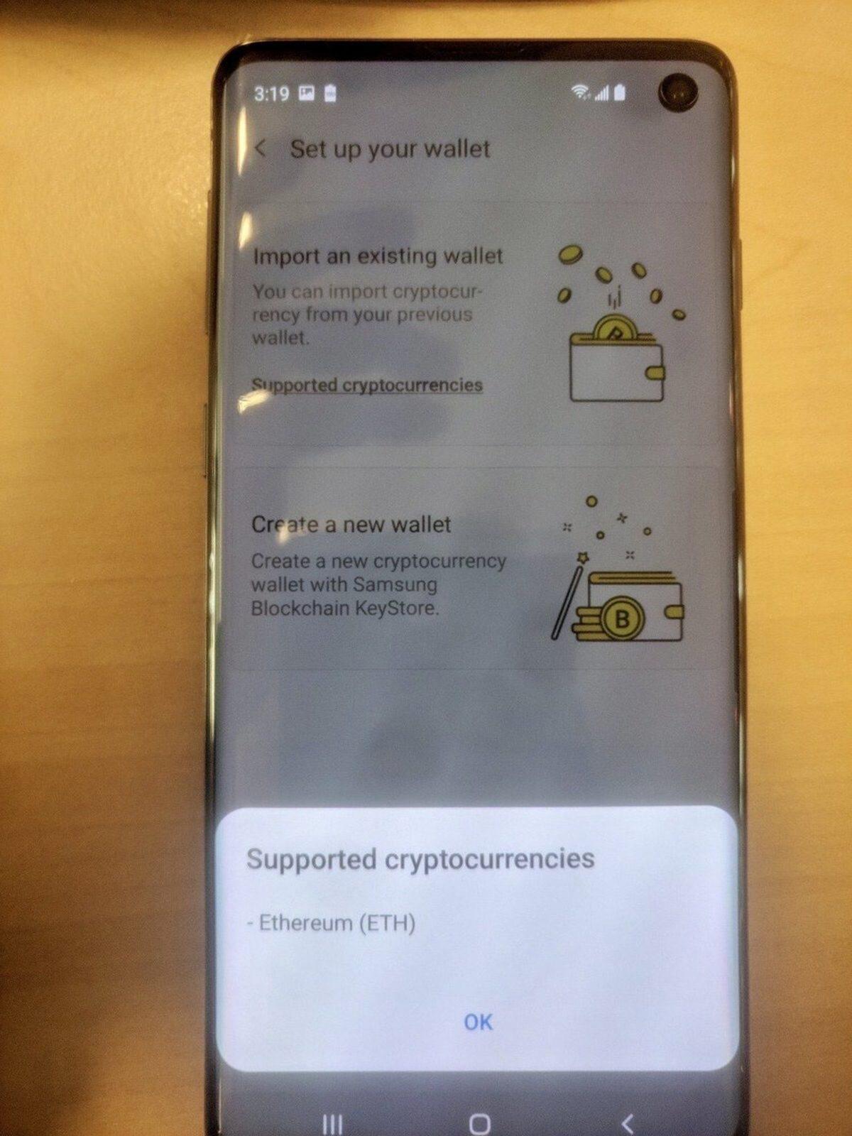 Samsung Galaxy S10’da Kripto Para Cüzdanı Bulunabilir