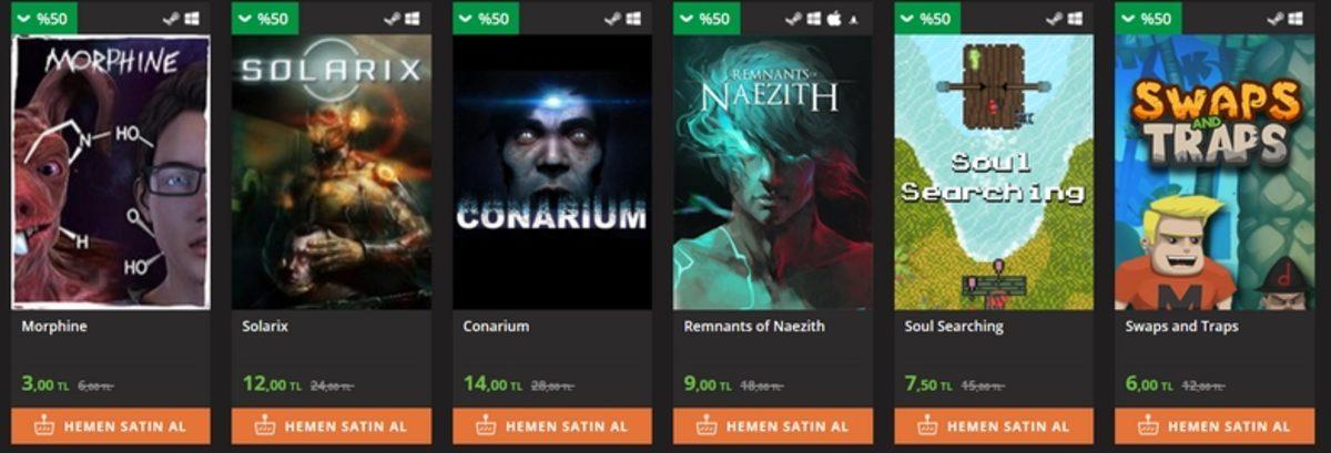 Playstore, En Popüler Yerli PC Oyunlarını %50 İndirimle Sunuyor