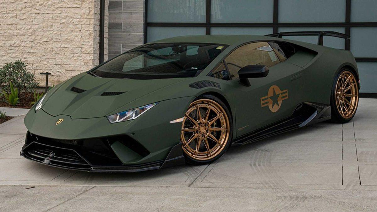Lamborghini Huracan Performante İçin Yapılan Askeri Tasarım