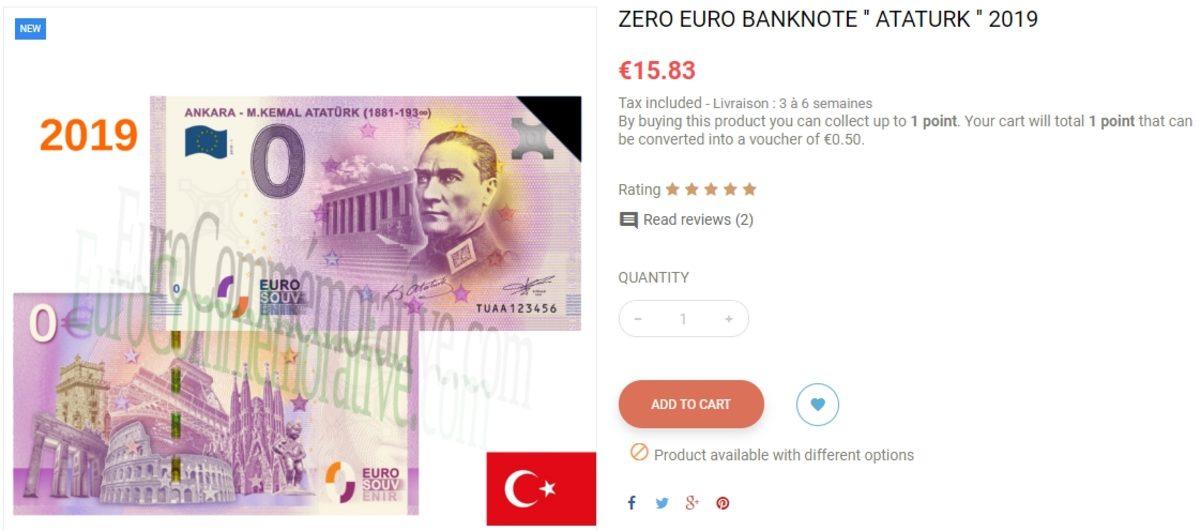Avrupa Merkez Bankası, Meğer Üzerinde Atatürk Bulunan Euro Bastırmamış (Fazla Heyecanlanmışız)