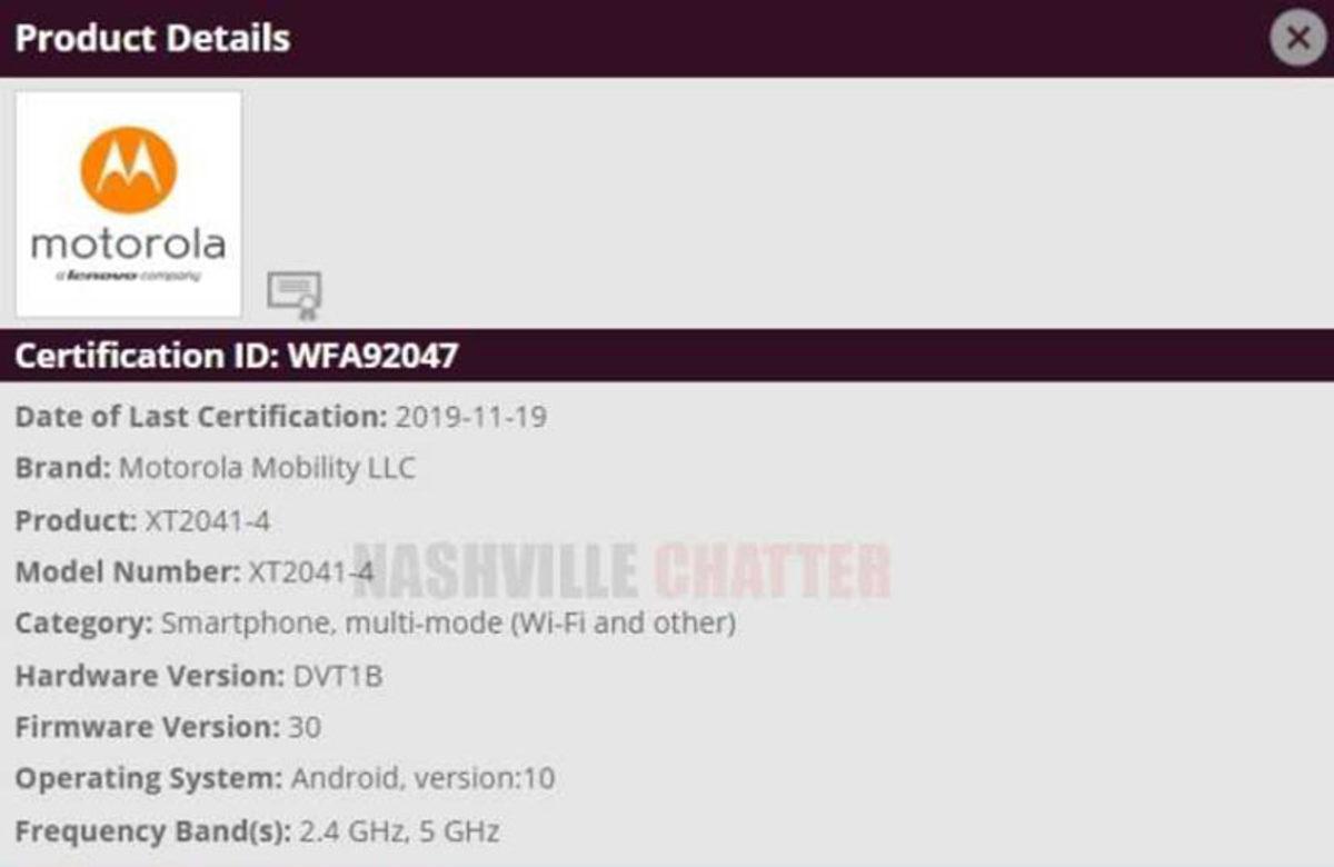 Motorola’nın 2020’de Çıkaracağı İki Yeni Telefonu Bazı Belgelerde Görüldü