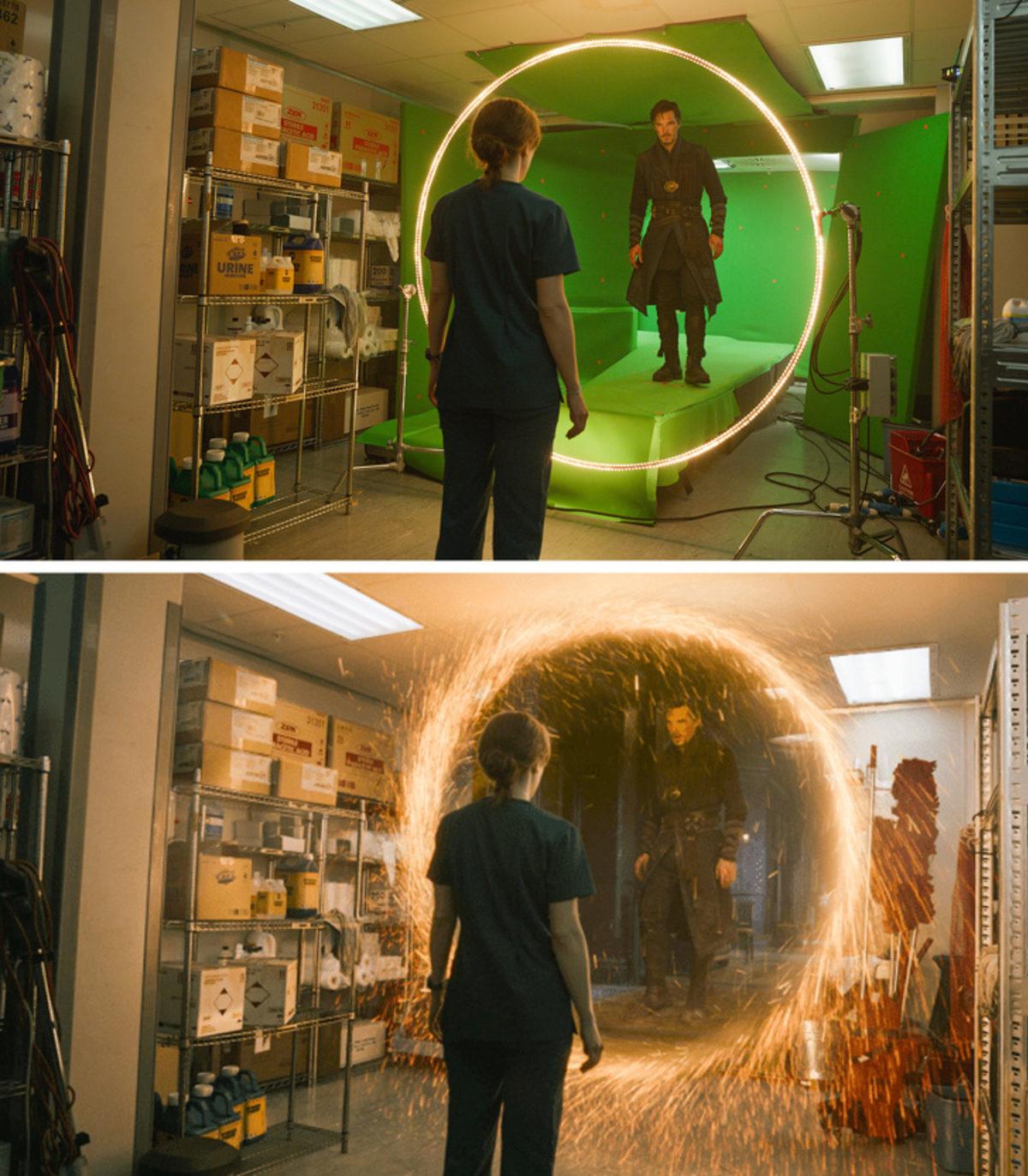 Film Efektlerinin Kamera Arkasını Gösteren 17 Hayret Verici Görsel