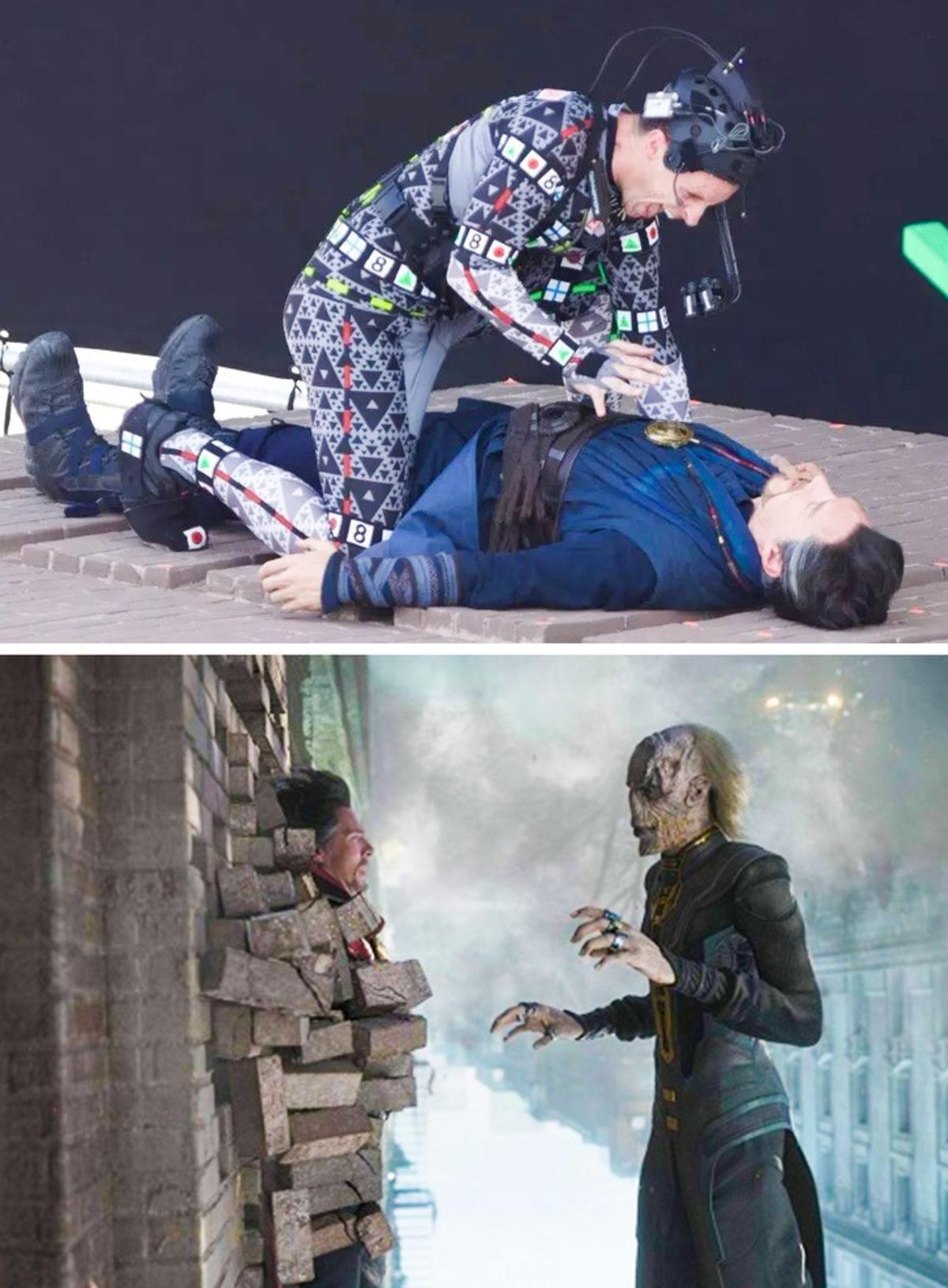 Film Efektlerinin Kamera Arkasını Gösteren 17 Hayret Verici Görsel