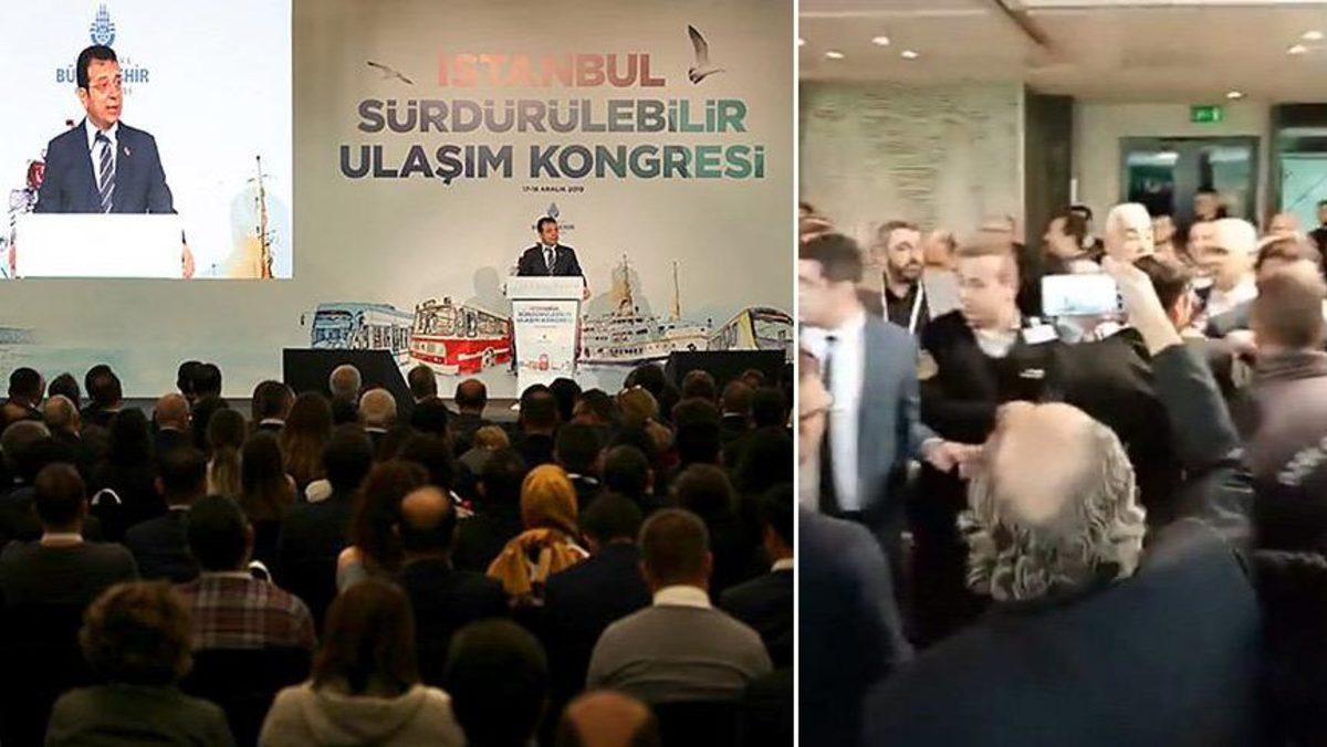 Taksiciler ile Uber Şoförleri İBB’deki Kongrede Birbirlerine Girdi (Video)