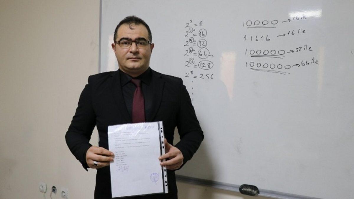 Malatyalı Matematik Öğretmeninden Yeni Buluş: Adem Teorisi