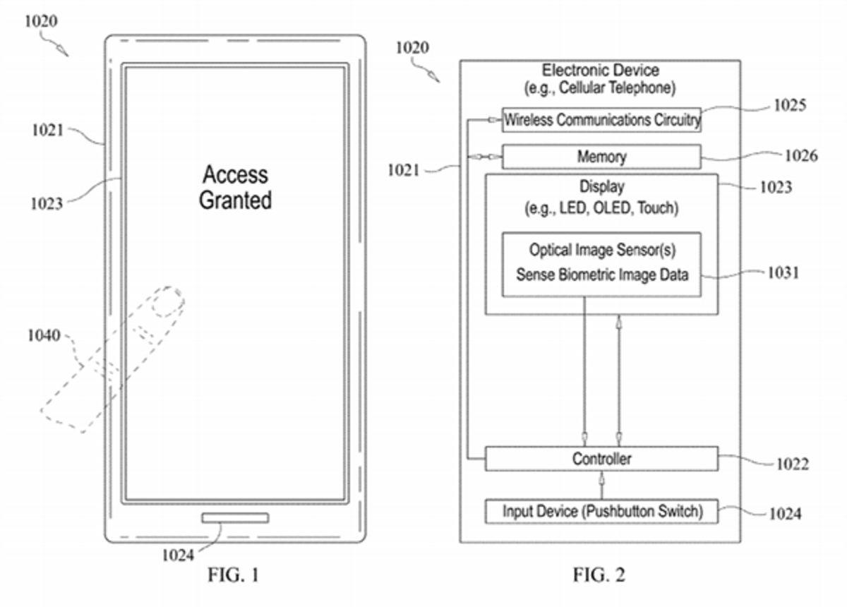 Apple, Ekrana Gömülü Parmak İzi Sensörü Patenti Aldı 2 Apple, Ekrana Gömülü Parmak İzi Sensörü Patenti Aldı