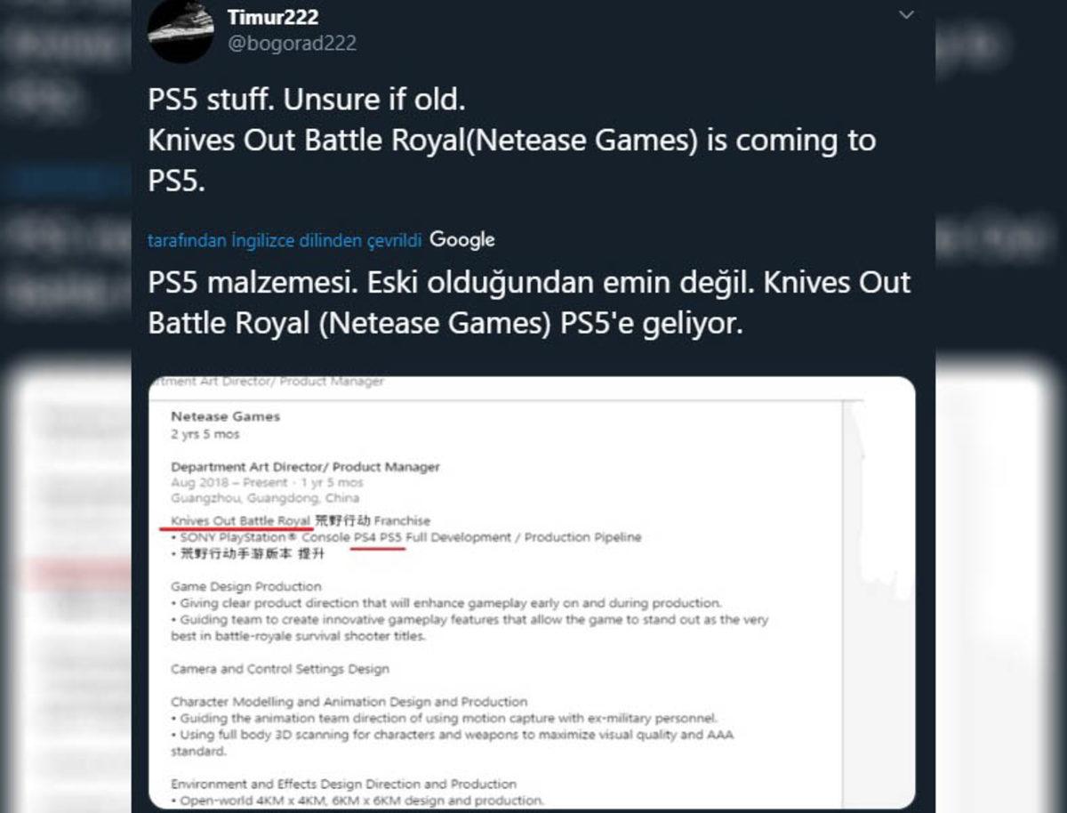 PlayStation 5’e Gelecek İlk Battle Royale Oyunu LinkedIn’de Ortaya Çıktı