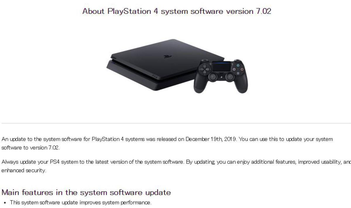 Sony, PlayStation 4 İçin 7.02 Güncellemesini Yayınladı