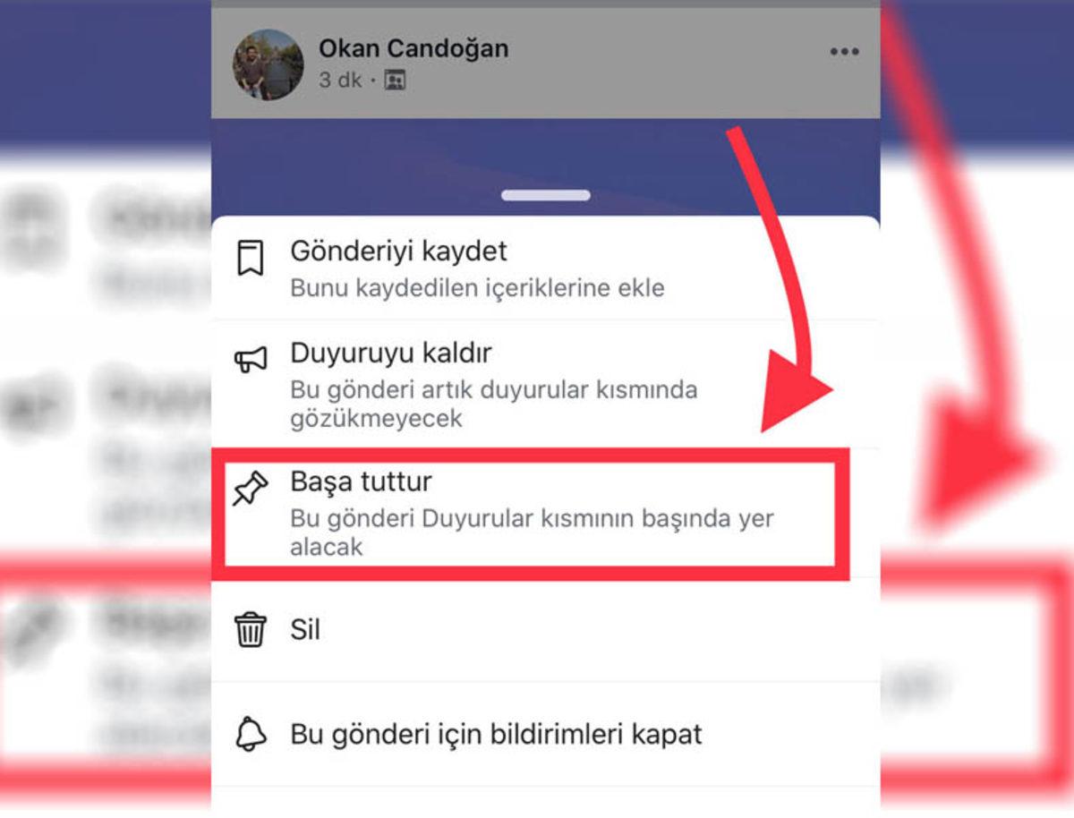 Facebook Grubundaki Bir Paylaşım Nasıl Sabitlenir? (Mobil-PC)