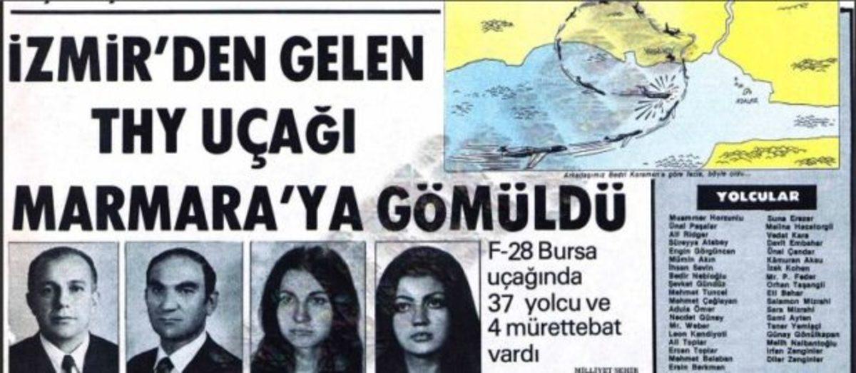 Marmara Denizi’ne Çakılıp 42 Kişiye Mezar Olan Türk Hava Yolları Uçağının Trajik Öyküsü