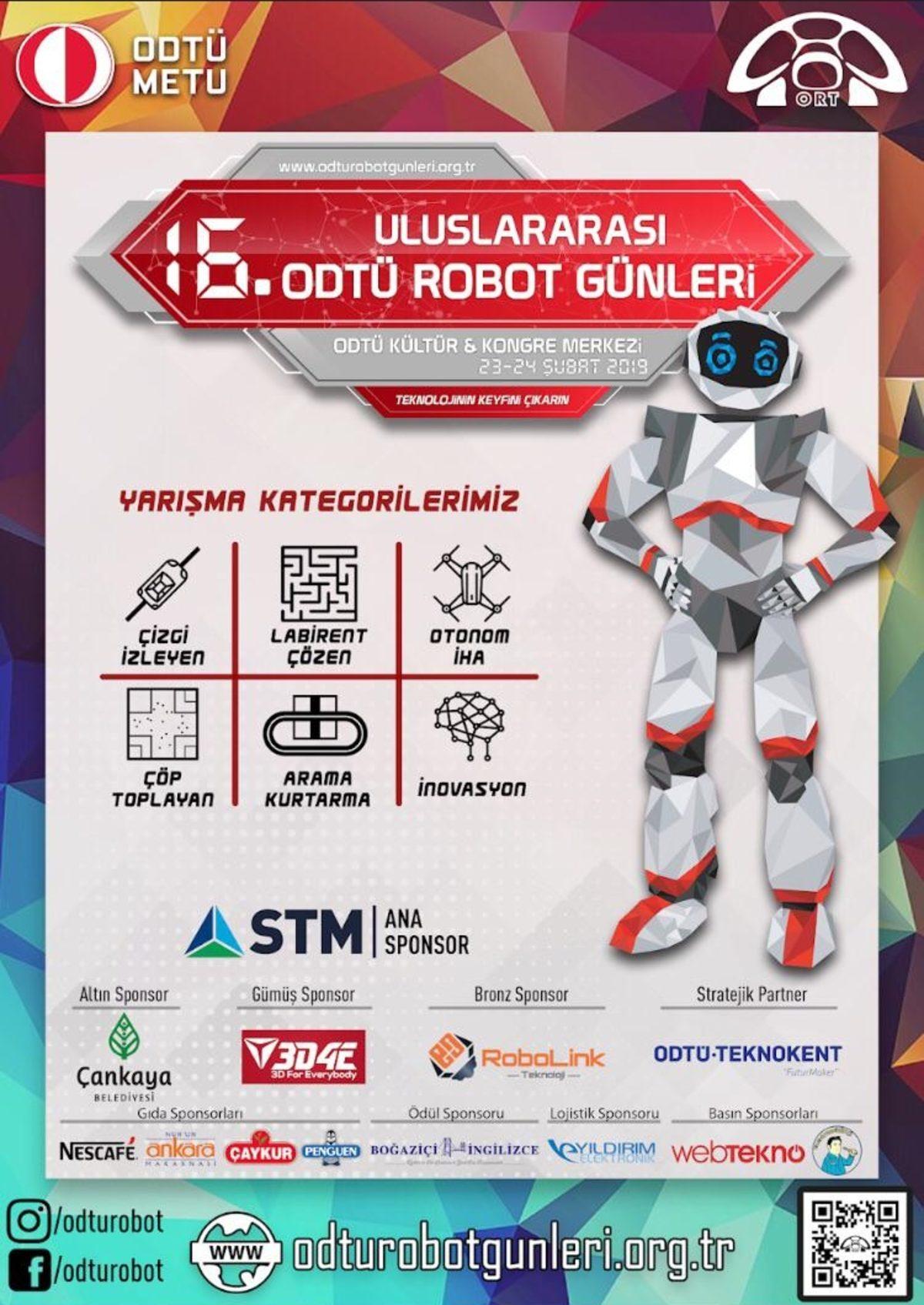 Uluslararası ODTÜ Robot Günleri 23-24 Şubat’ta