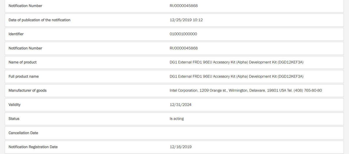 Intel’in DG1 GPU’su ile İlgili Yeni Bilgiler Ortaya Çıktı