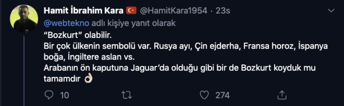 Yerli Otomobile Webtekno Takipçilerinden Gelen 18 Bomba İsim Önerisi