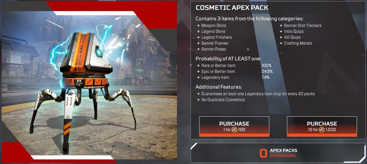 Apex Legends’taki Oyun İçi Satın Alımlar Cep Yakıyor