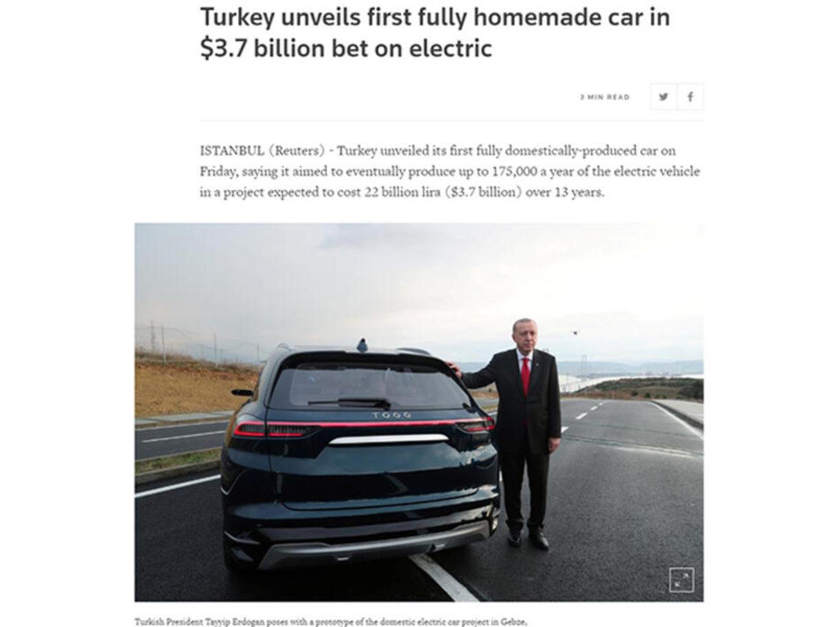 Dünyanın Gözü Türkiye’nin Otomobilinde: İşte Dış Basında Atılan Başlıklar