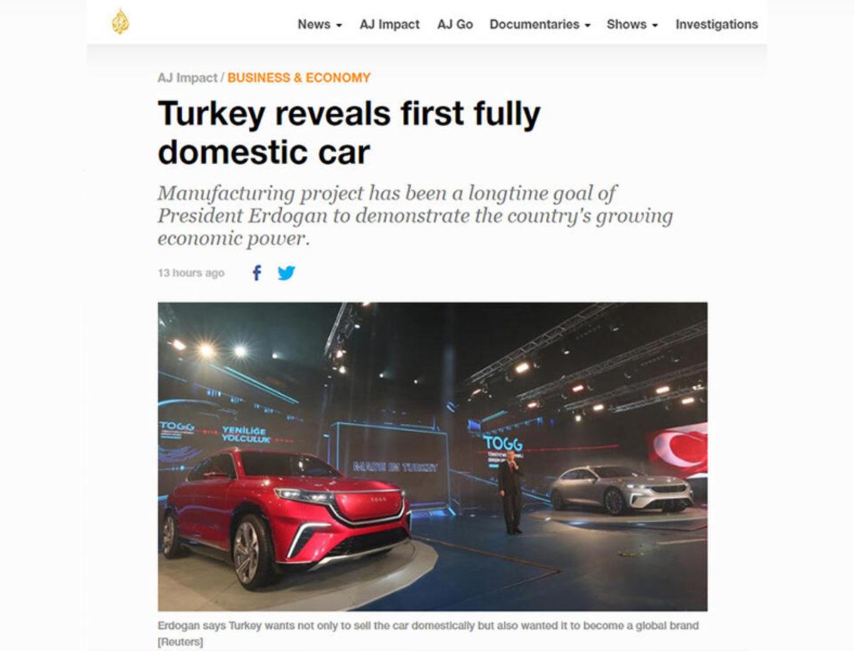 Dünyanın Gözü Türkiye’nin Otomobilinde: İşte Dış Basında Atılan Başlıklar