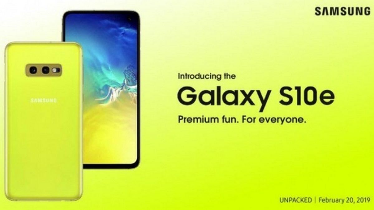 Samsung’un Gözlerinizi Kanatacak Resmi Galaxy S10e Posteri