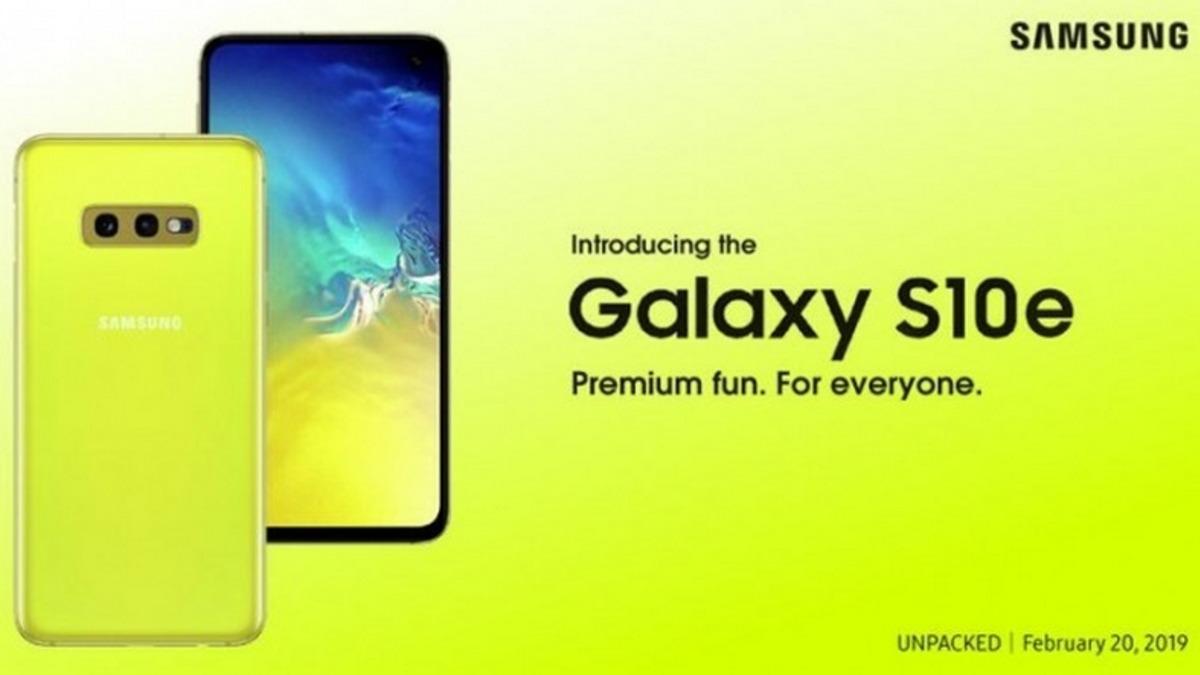 Samsung’un Gözlerinizi Kanatacak Resmi Galaxy S10e Posteri