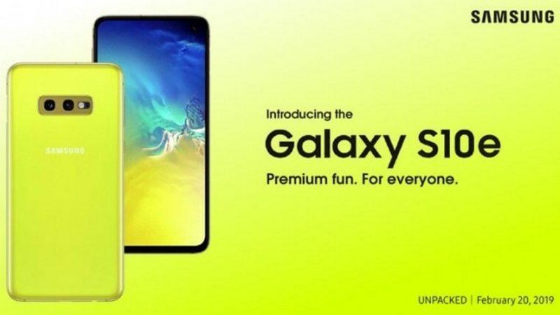 Samsung’un Gözlerinizi Kanatacak Resmi Galaxy S10e Posteri