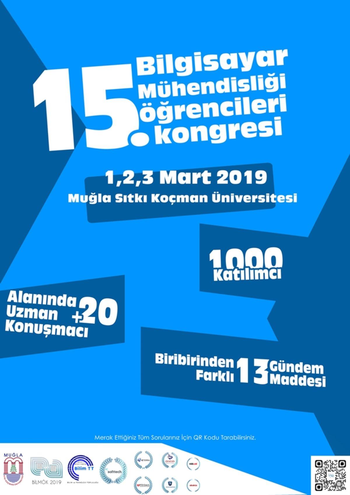 15. Bilgisayar Mühendisliği Öğrencileri Kongresi (BİLMÖK), 1-2-3 Mart’ta
