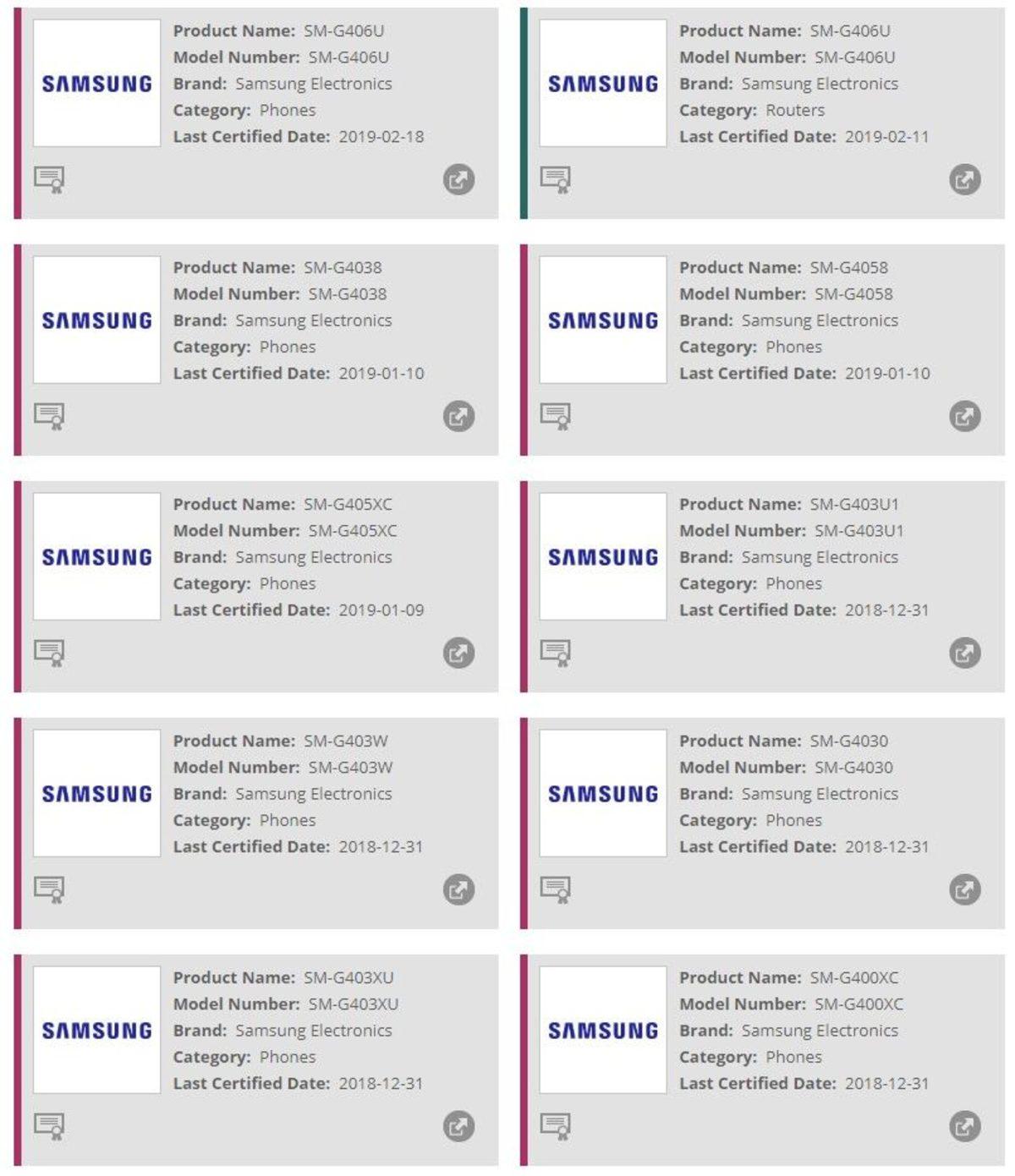 Samsung’un SM-G4 İsimli Bütçe Dostu Akıllı Telefon Serisi Ortaya Çıktı