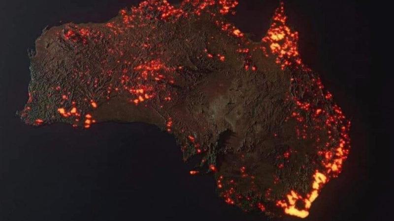 Avustralya’daki Yangınların Korkunç Boyutunu Gösteren Uydu Görüntüleri