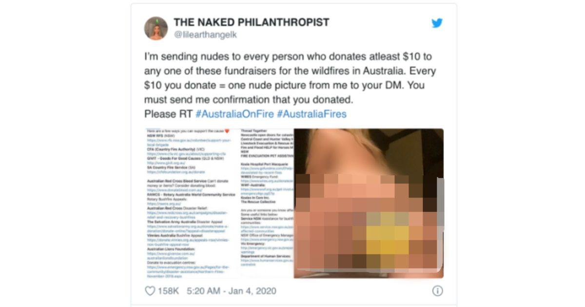 Instagram, Avustralya İçin Çıplak Fotoğraflarıyla Bağış Toplayan Modelin Hesabını Kapattı