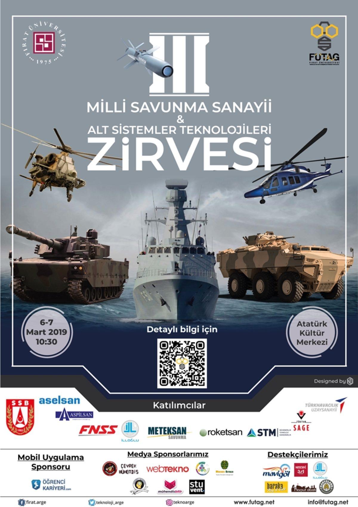 3.Milli Savunma Sanayii ve Alt Sistemler Teknolojileri Zirvesi 6-7 Mart’ta