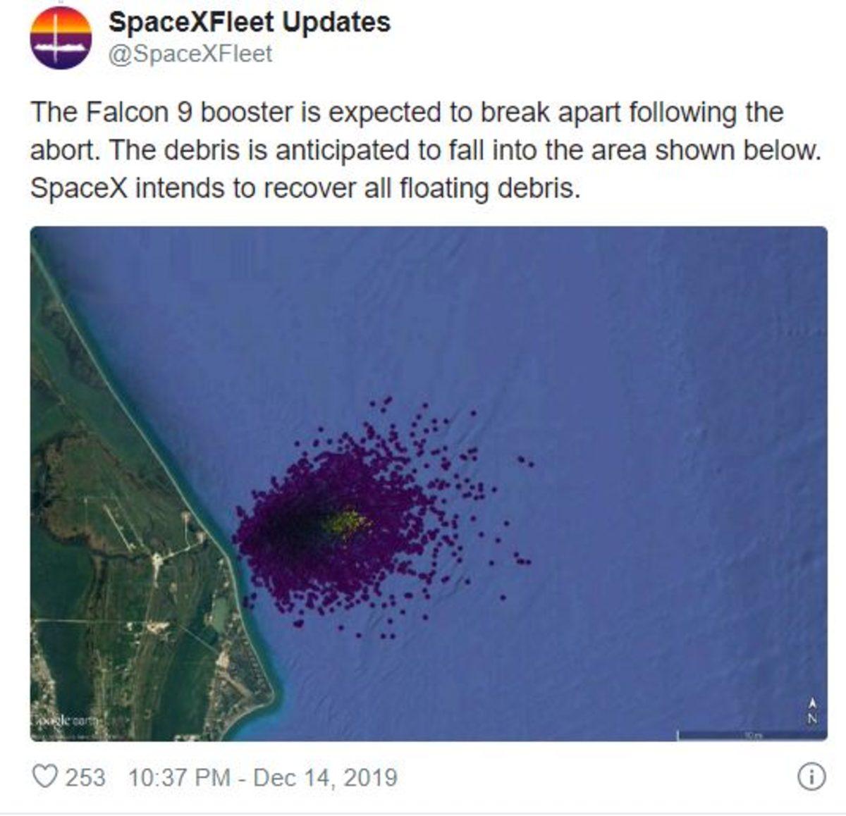 NASA, SpaceX’in Falcon 9 Roketini Okyanusun Üzerinde Patlatacak