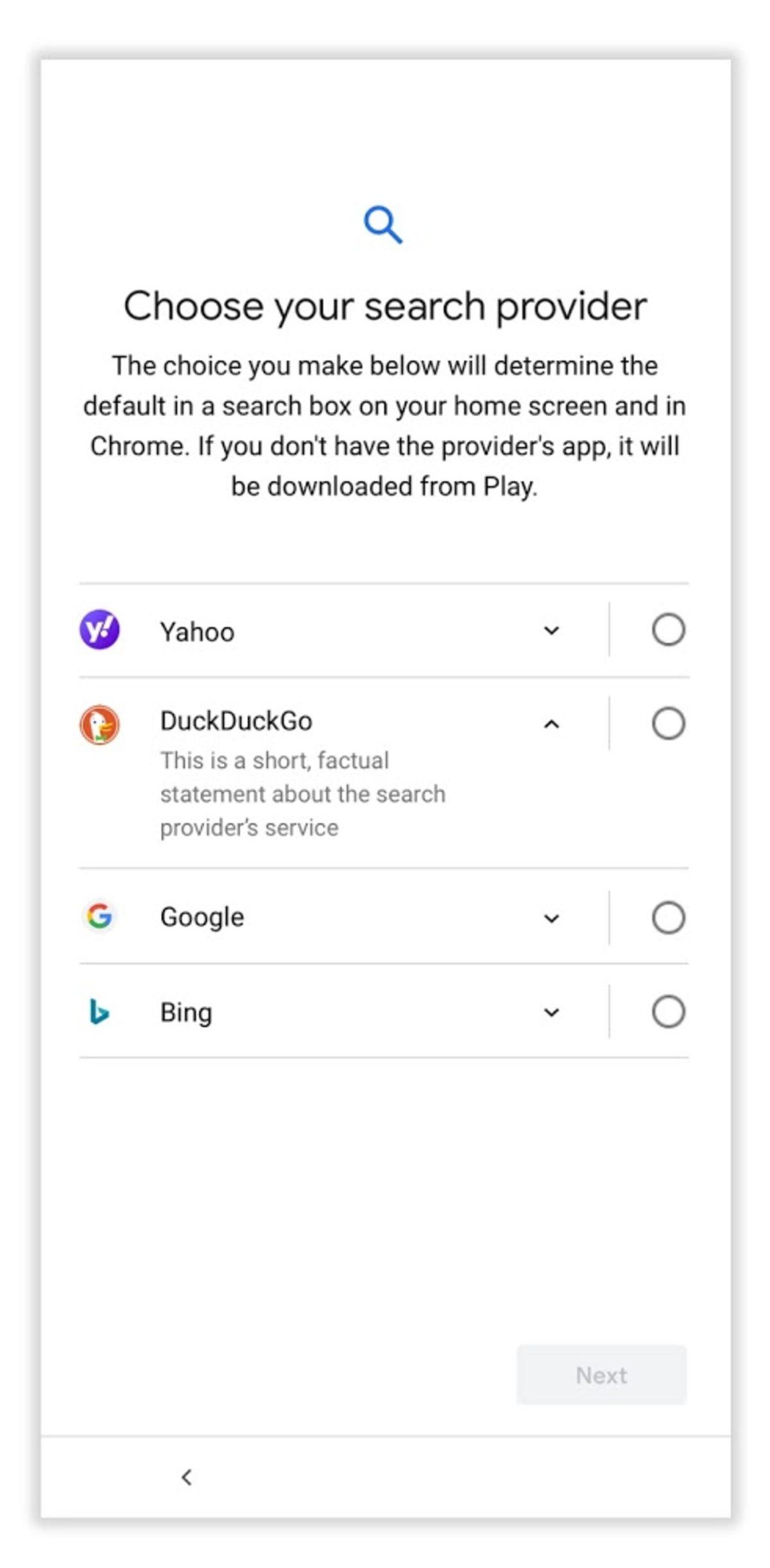 Google’ın AB’deki Android Arama Motoru Alternatiflerine DuckDuckgo Damga Vurdu
