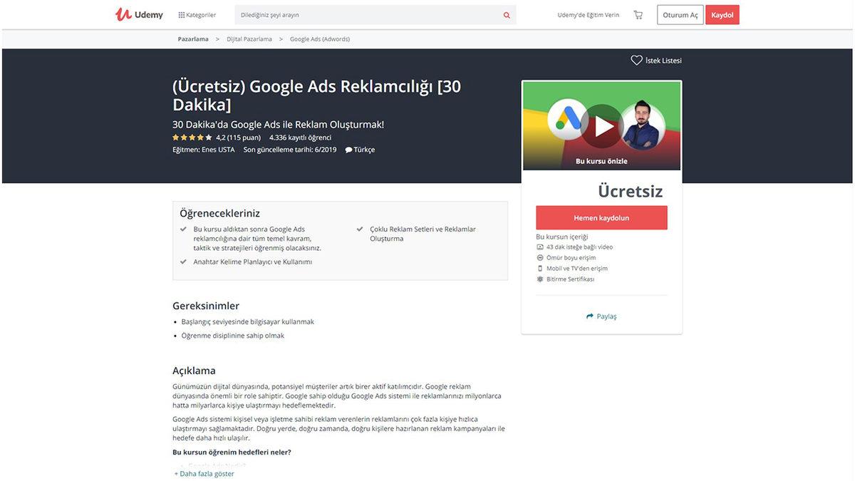 Ücretsiz Google Ads (Adwords) Eğitimleri - 2020