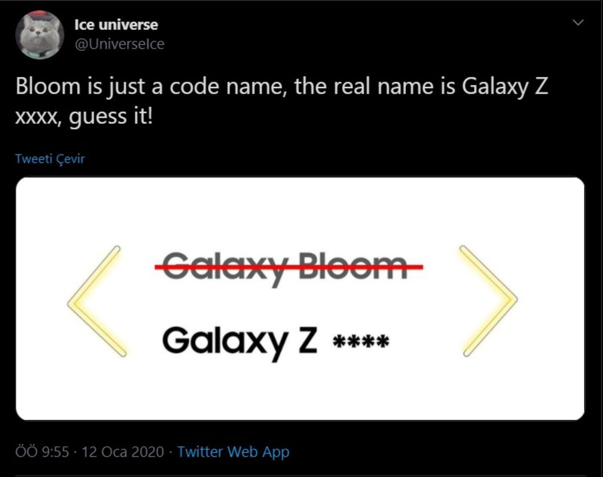Samsung’un İkinci Katlanabilir Telefonunun Adı Galaxy Bloom Olmayacak