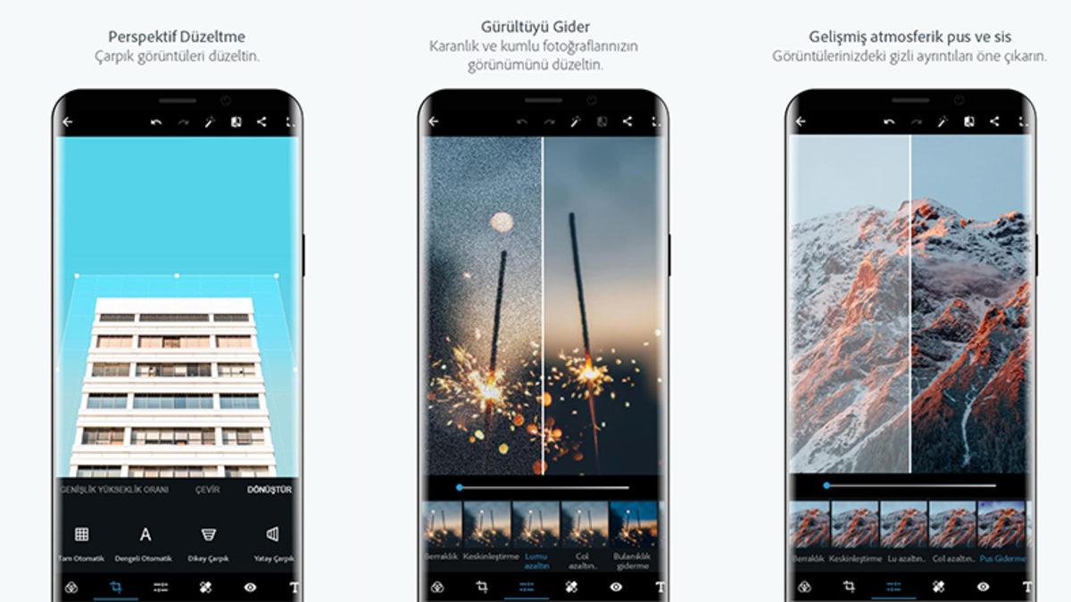 Bütün Ücretsiz Adobe Photoshop Uygulamaları (Android - iOS)