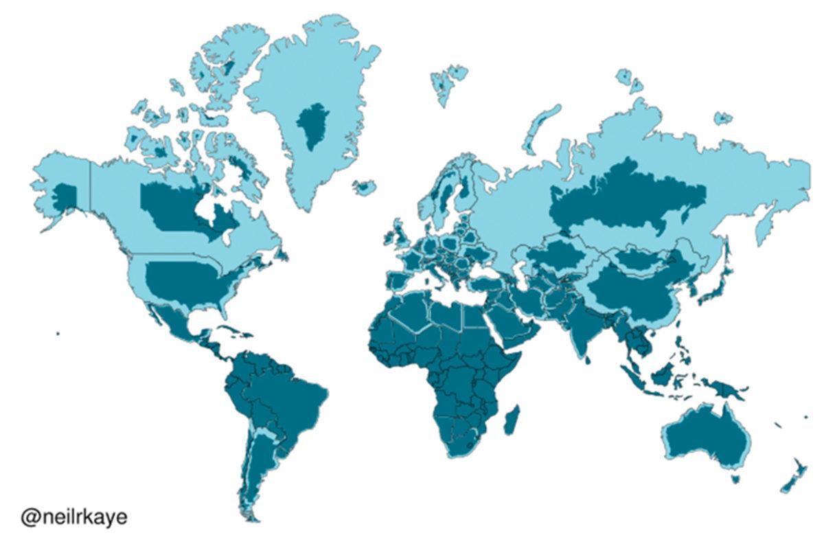 Dünya’ya Bakış Açınızı Değiştirecek 5 İlginç Dünya Haritası
