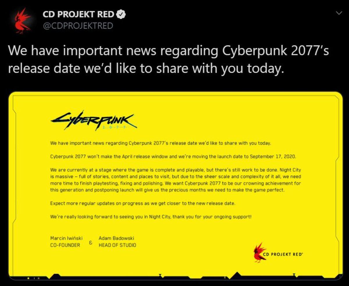 Cyberpunk 2077 Bekleyenleri Üzecek Erteleme Açıklaması