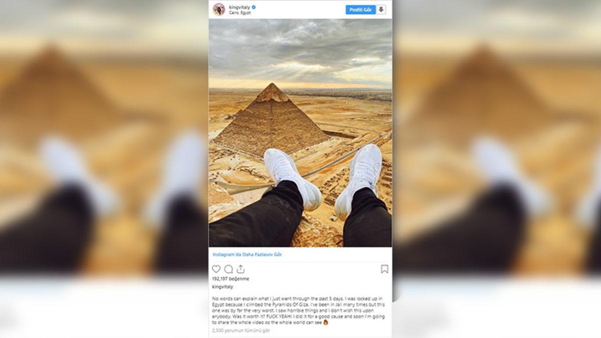 Ünlü Instagram Fenomeni, Keops Piramidine Çıktığı İçin Tutuklandı