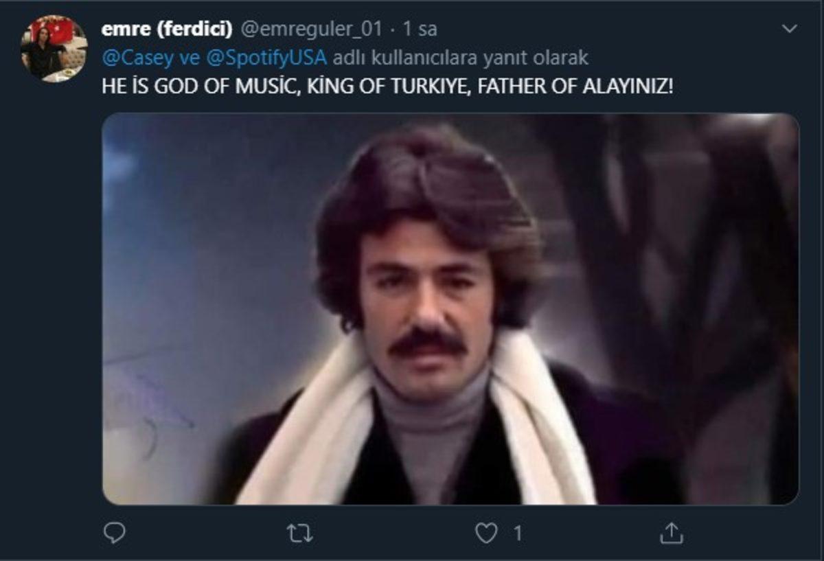 Dünyaca Ünlü YouTuber’ın Spotify Hesabı, Ferdi Tayfur Sevdalısı Tarafından Ele Geçirildi