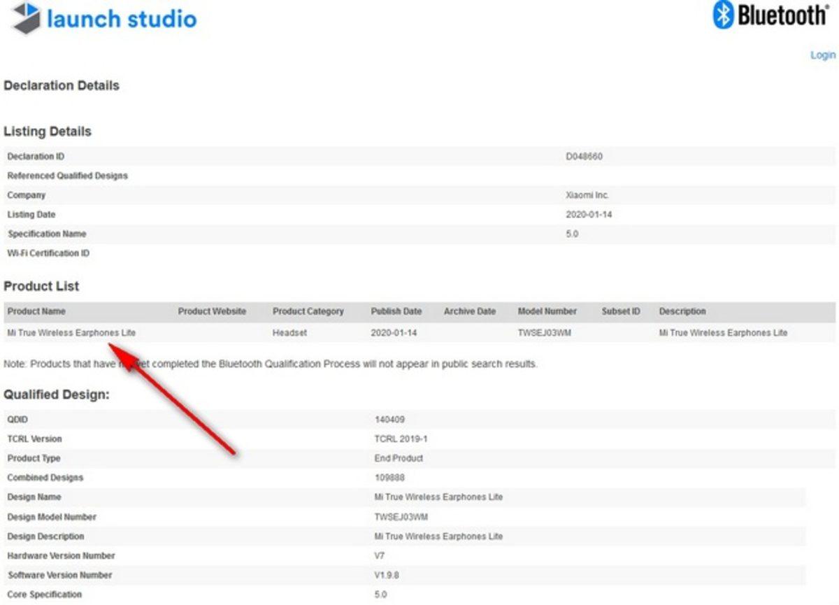 Xiaomi, Yeni Bir Uygun Fiyatlı Kablosuz Kulaklık İçin Bluetooth Sertifikası Aldı