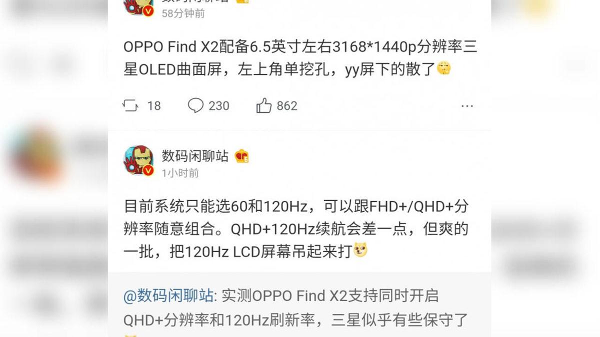 Oppo Find X2’nin Ekranı Hakkında Heyecanlandıran Detaylar Ortaya Çıktı