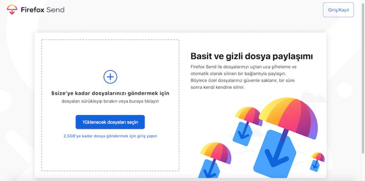 Mozilla, Ücretsiz Dosya Paylaşım Servisi Firefox Send’i Kullanıma Sundu