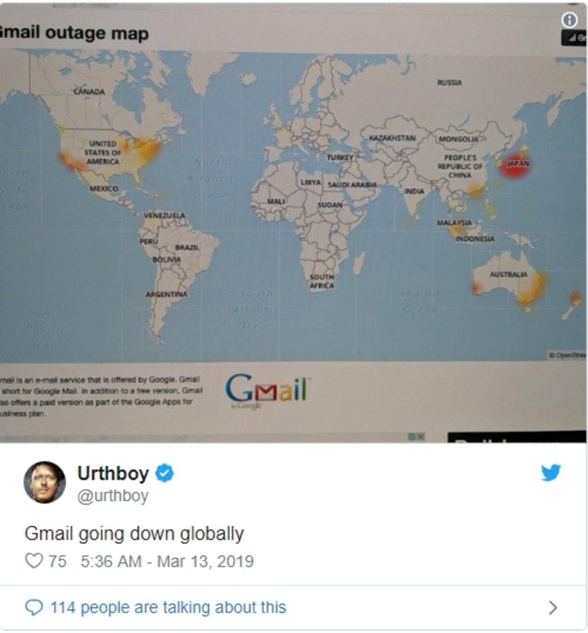 Gmail ve Google Drive, Küresel Kesintiyle Herkesi Korkuttu