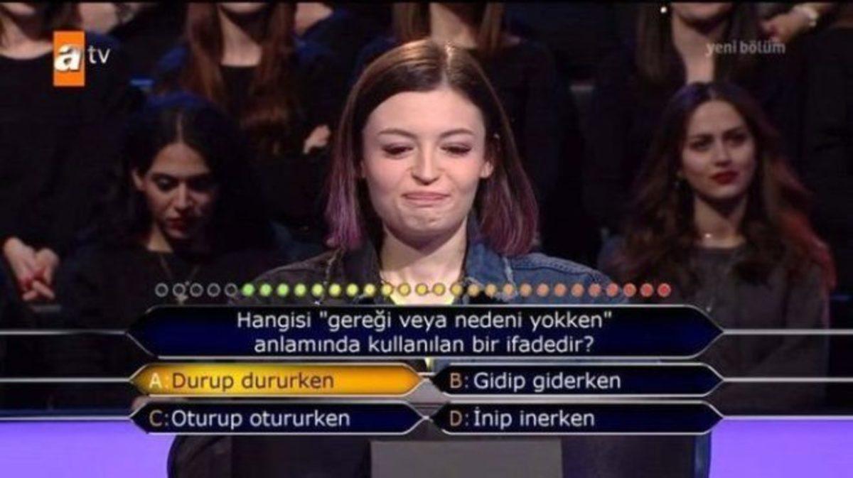 Kim Milyoner Olmak İster’e Katılan YouTuber Meryem Can, 2. Soruda Elendi