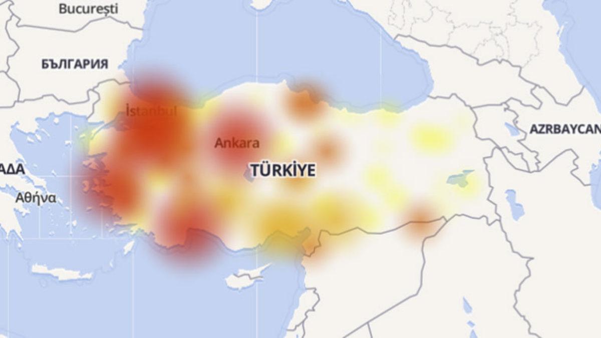 Türk Telekom ve Google Çöktü mü? İşte Haritalarla Son Durum