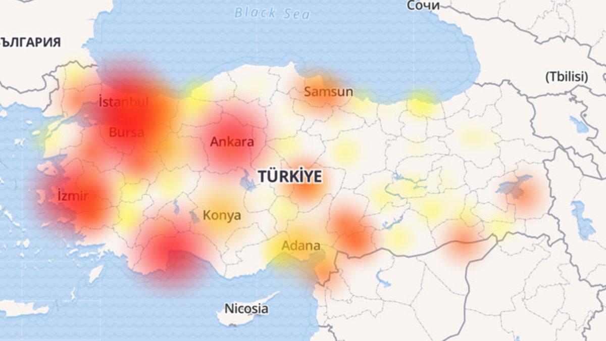 Türk Telekom ve Google Çöktü mü? İşte Haritalarla Son Durum