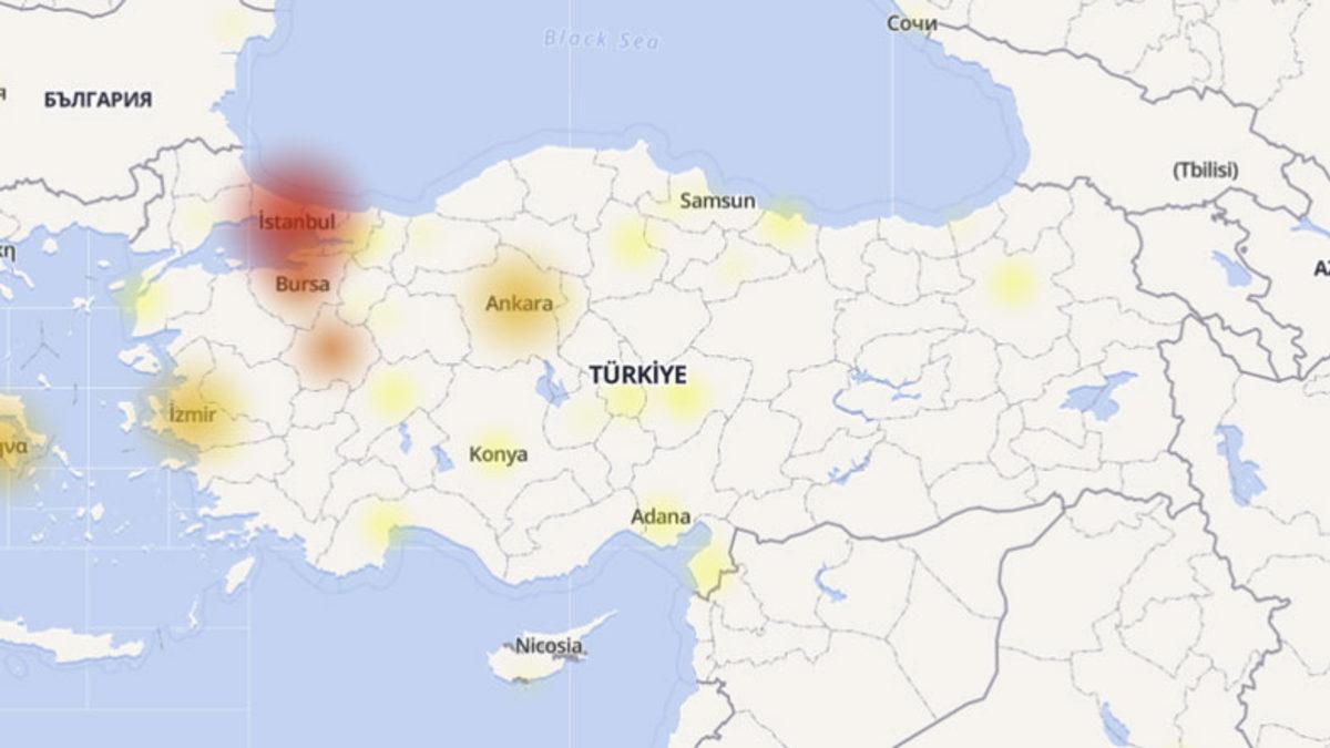 Türk Telekom ve Google Çöktü mü? İşte Haritalarla Son Durum