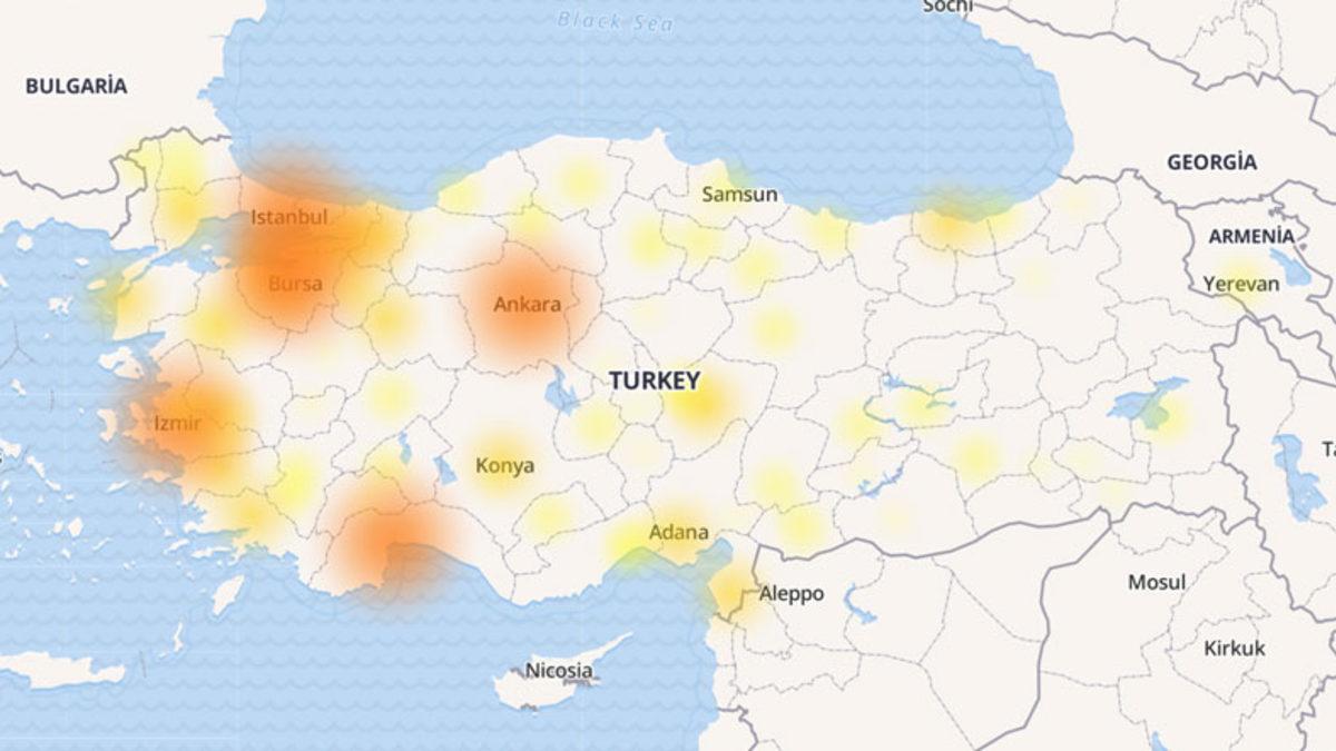 Türk Telekom ve Google Çöktü mü? İşte Haritalarla Son Durum
