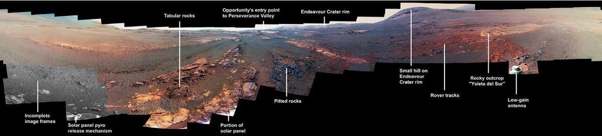 NASA, Kum Fırtınasında Kaybolan Opportunity’nin Çektiği Son Panoramik Görüntüleri Yayınladı