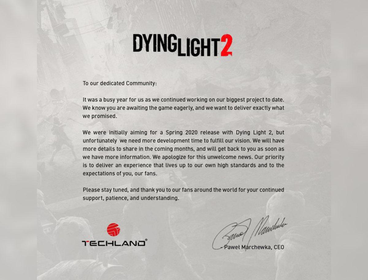 Dying Light 2’nin Çıkışı, Belirsiz Bir Tarihe Ertelendi