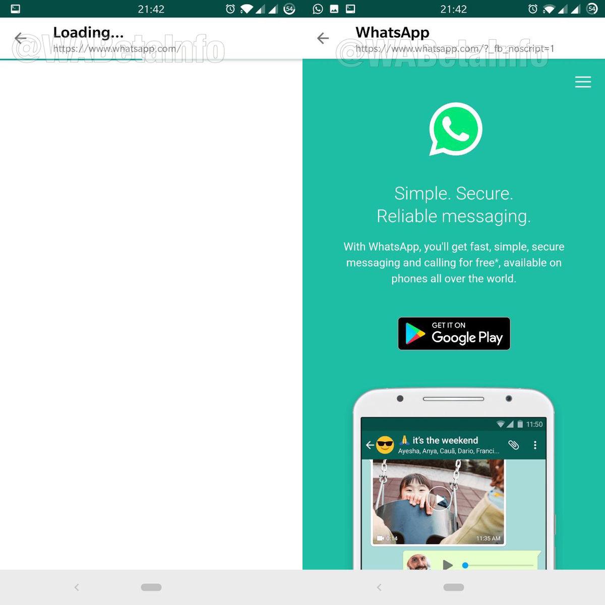WhatsApp’a Uygulama İçi Web Tarayıcısı Geliyor