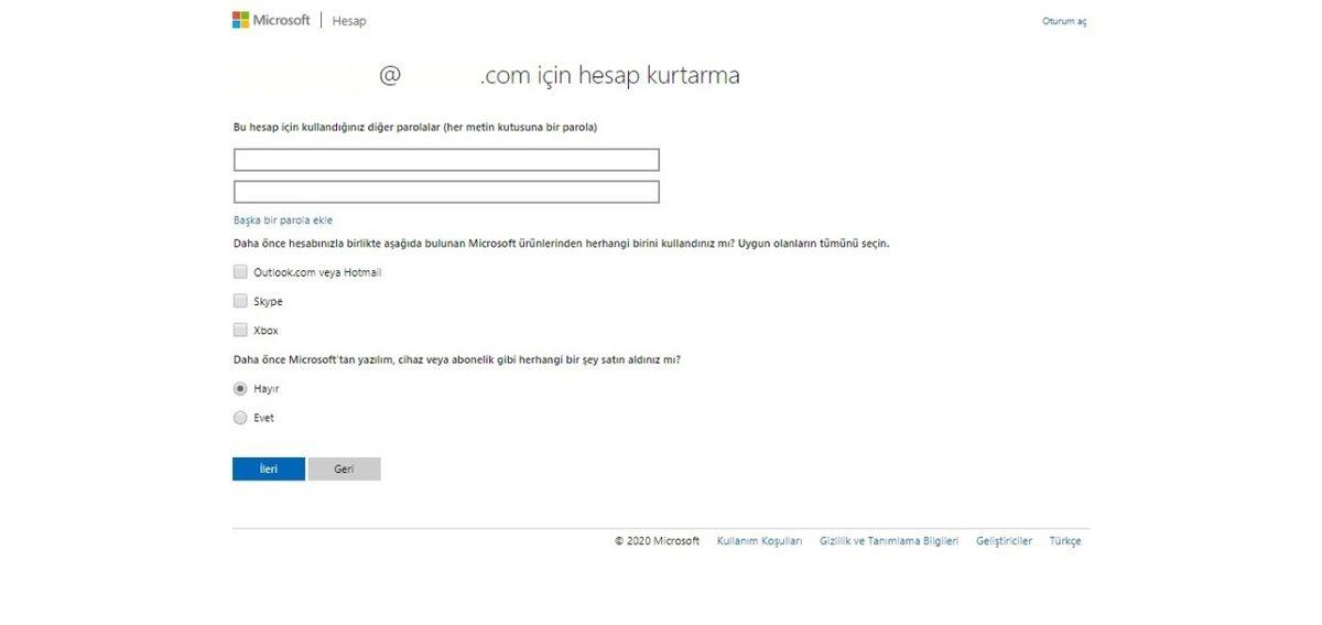 Unutulan Hotmail Hesabına Nasıl Ulaşılır?
